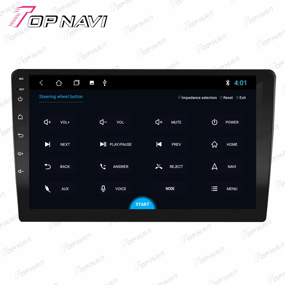 Topnavi 9inch Universal Touch Screen Car Radio Bt5.0 4G DSP RDS Android Auto Carplay 2DIN GPS Navigation System