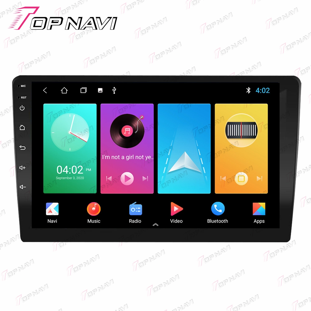 Topnavi 9inch Universal Touch Screen Car Radio Bt5.0 4G DSP RDS Android Auto Carplay 2DIN GPS Navigation System